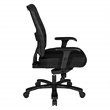 Scranton & Co Big & Tall Ergonomic Office Chair in Black Fabric