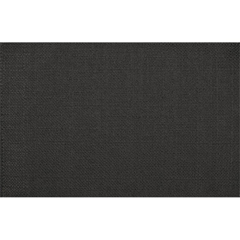 Scranton & Co Charcoal Fabric Storage Ottoman with Antique Bronze Nailhead Trim