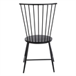 Scranton & Co Metal Dining Chair in Black with All-Metal Construction