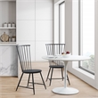 Scranton & Co Metal Dining Chair in Black with All-Metal Construction