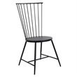 Scranton & Co Metal Dining Chair in Black with All-Metal Construction