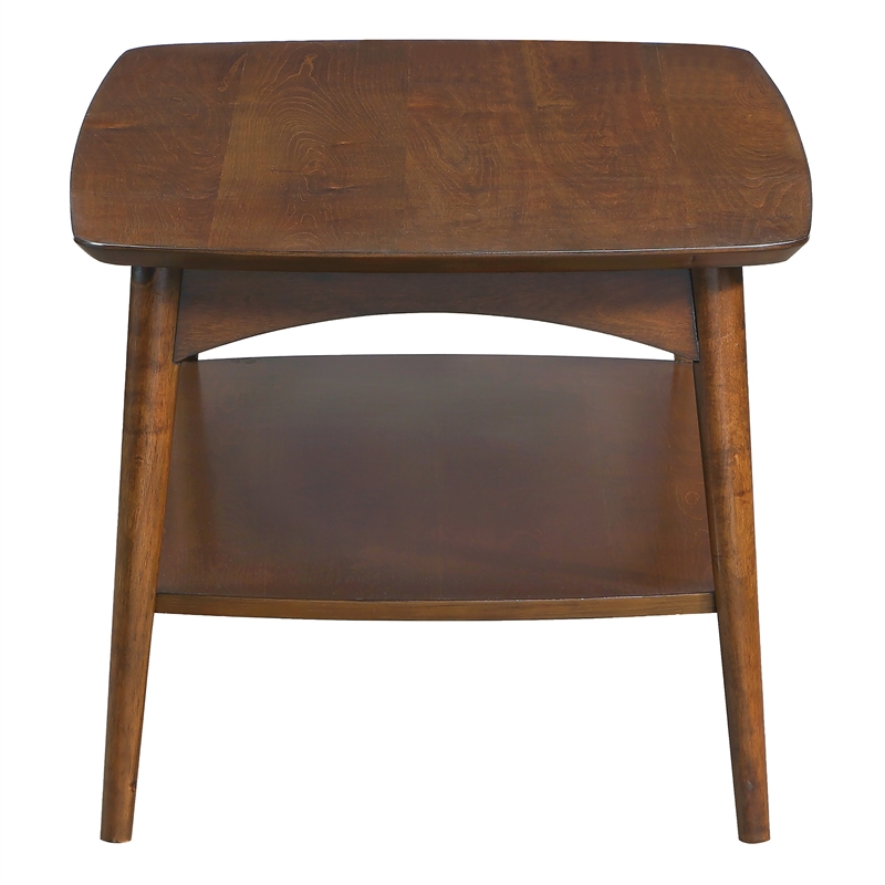 Scranton & Co Mid-Century Modern Coffee Table in Walnut Engineered Wood