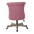 Scranton & Co Tufted Office Chair in Orchid Purple with Gray Wood Base