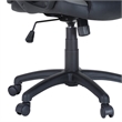 Scranton & Co Gaming Chair in Black Faux Leather with Gray Accents