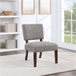 Scranton & Co Accent Chair in Speckled Charcoal with Wood Legs