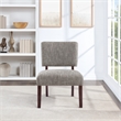 Scranton & Co Accent Chair in Speckled Charcoal with Wood Legs