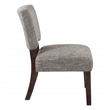 Scranton & Co Accent Chair in Speckled Charcoal with Wood Legs