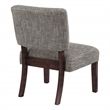 Scranton & Co Accent Chair in Speckled Charcoal with Wood Legs