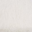 Scranton & Co White Faux Fur Accent Chair with Gold Metal Legs