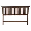 Scranton & Co King Headboard in Vintage Oak Solid Wood with Mission Slat Design