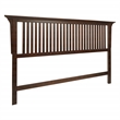 Scranton & Co King Headboard in Vintage Oak Solid Wood with Mission Slat Design