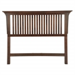 Scranton & Co Queen Headboard in Vintage Oak Solid Wood with Mission Slat Design