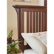 Scranton & Co Queen Headboard in Vintage Oak Solid Wood with Mission Slat Design