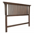 Scranton & Co Queen Headboard in Vintage Oak Solid Wood with Mission Slat Design