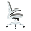 Scranton & Co Office Chair in Black Mesh with Flip Arms and Lumbar Support