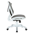 Scranton & Co Office Chair in Black Mesh with Flip Arms and Lumbar Support