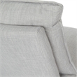 Scranton & Co Accent Chair in Dove Gray Fabric with Black Hairpin Legs