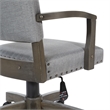 Scranton & Co Antique Gray Banker's Chair in Gray Fabric with Nailhead Trim