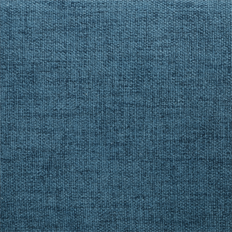 Scranton & Co Convertible Futon Sofa in Blue Fabric with Stainless Steel Frame