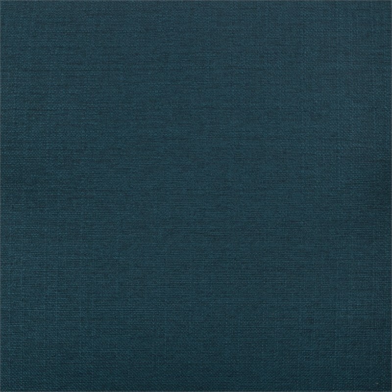 Scranton & Co Mid-Century Tufted Accent Chair in Azure Blue with Coffee Legs