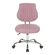 Scranton & Co Orchid Purple Fabric Office Chair with Chrome Base and Lumbar