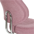 Scranton & Co Orchid Purple Fabric Office Chair with Chrome Base and Lumbar