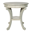 Scranton & Co Hand-Painted Accent Table in Antique Gray Stone Wood Finish