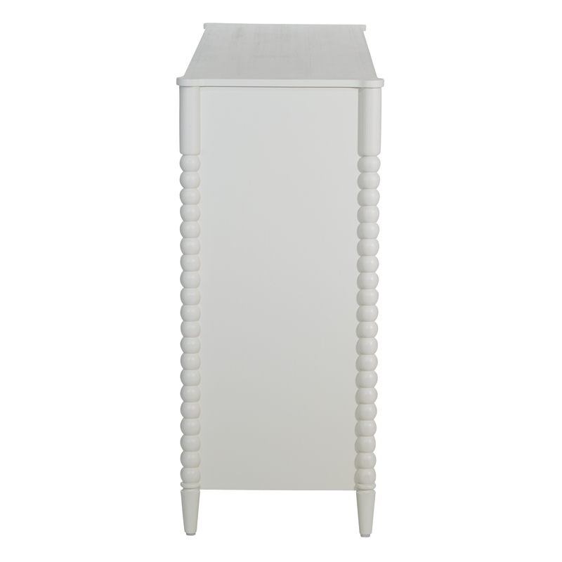Scranton & Co 8-Drawer White Engineered Wood Dresser with Felt-Lined Drawers