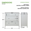 Scranton & Co Spindle 3-Drawer Chest in Sandcastle Antique White Finish