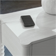 Scranton & Co Spindle Night Stand with Drawer and Power Outlet in Antique White