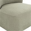 Scranton & Co Modern Barrel Swivel Accent Chair in Morning Fog Fabric