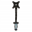Scranton & Co Single Monitor Arm with USB 3.0 Port in Black Aluminum