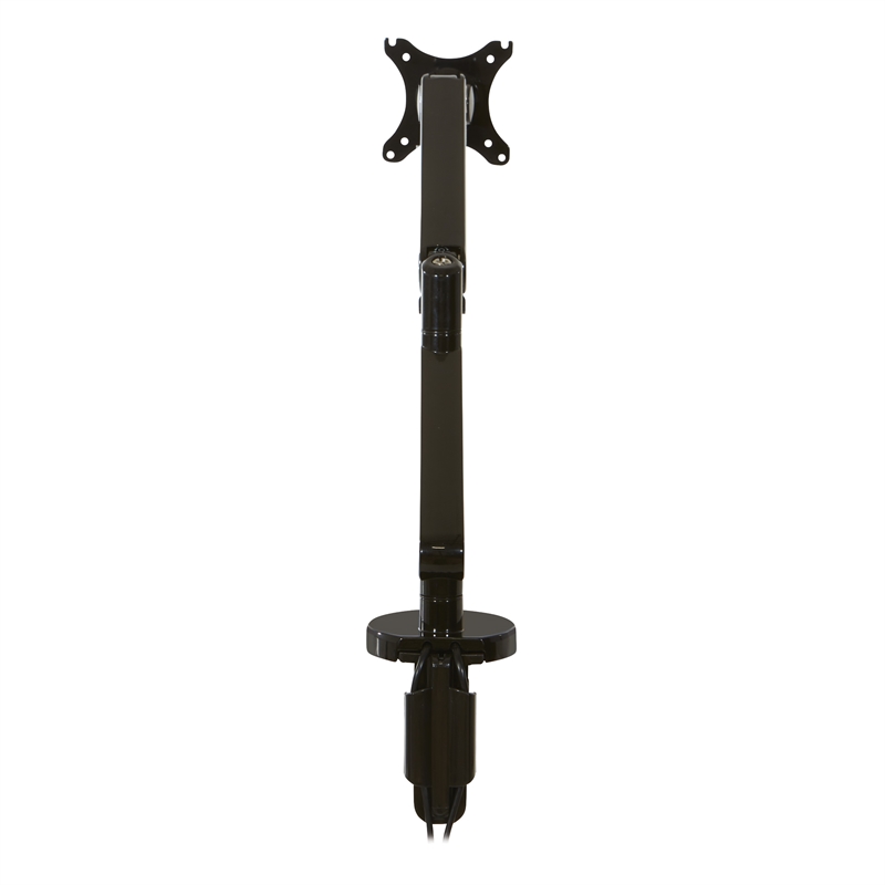 Scranton & Co Single Monitor Arm with USB 3.0 Port in Black Aluminum