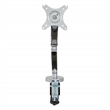 Scranton & Co Single Monitor Arm with USB 3.0 Port in Silver Aluminum
