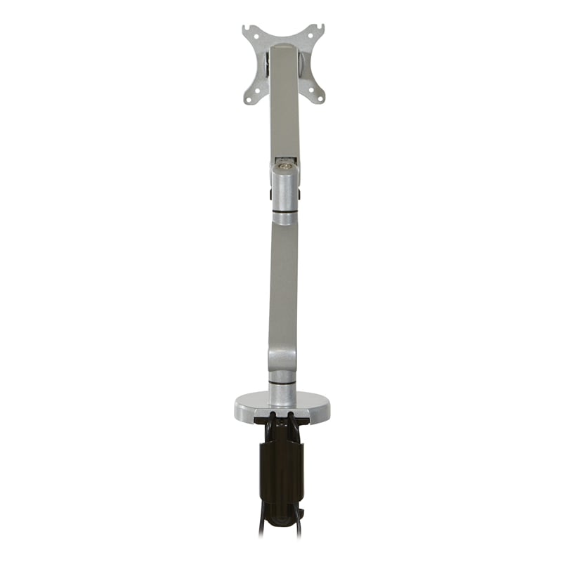 Scranton & Co Single Monitor Arm with USB 3.0 Port in Silver Aluminum