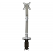 Scranton & Co Single Monitor Arm with USB 3.0 Port in Silver Aluminum