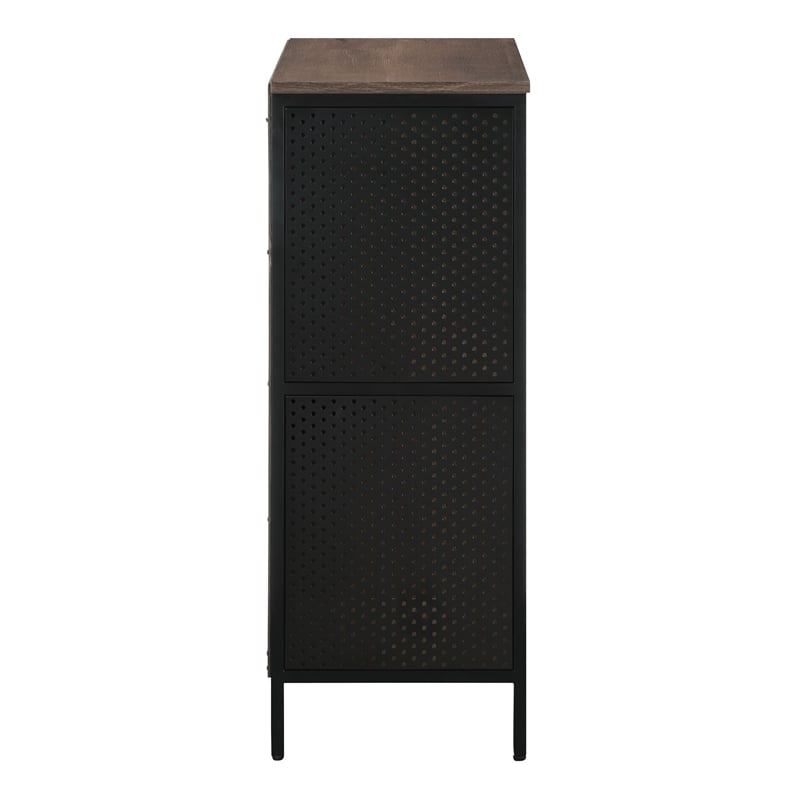 Scranton & Co 2-Shelf Industrial Bookcase in Ozark Ash Wood Finish