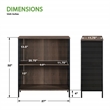 Scranton & Co 2-Shelf Industrial Bookcase in Ozark Ash Wood Finish