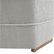 Scranton & Co Fog Gray Fabric 6-Sided Hexagon Storage Ottoman Assembled