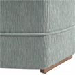 Scranton & Co Mist Gray Fabric 6-Sided Hexagon Storage Ottoman Assembled