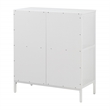 Scranton & Co 4-Cube Storage Bookcase in White Engineered Wood Finish