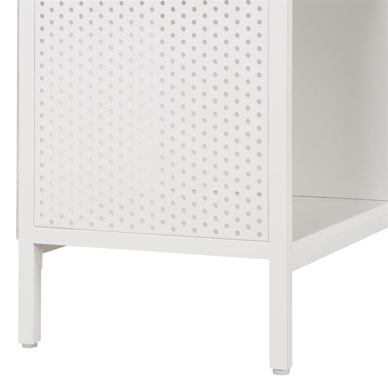 Scranton & Co 4-Cube Storage Bookcase in White Engineered Wood Finish