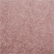 Scranton & Co Round Storage Ottoman in Rose Fabric with Natural Finish Legs