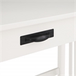 Scranton & Co Mission Style Writing Desk in White with Pull-Out Storage Drawer