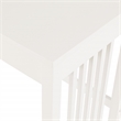 Scranton & Co Mission Style Writing Desk in White with Pull-Out Storage Drawer