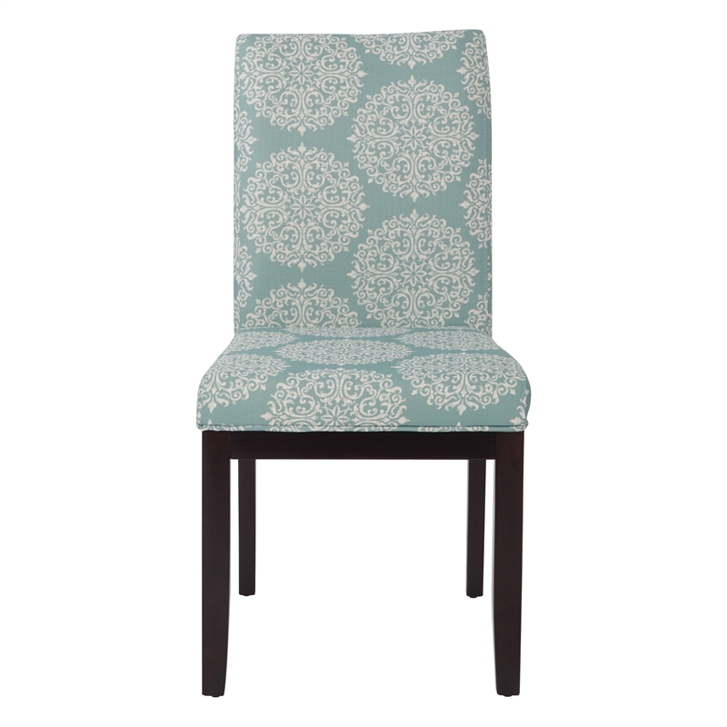 Scranton & Co Parsons Dining Chair in Sky Blue Easy-Care Fabric