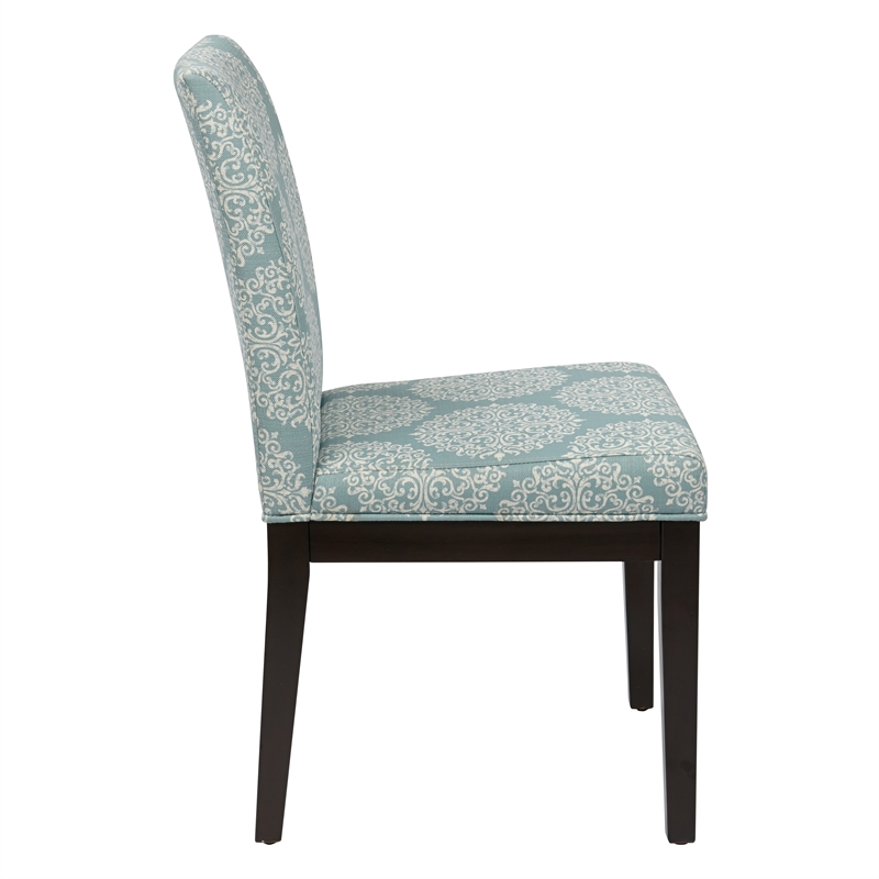 Scranton & Co Parsons Dining Chair in Sky Blue Easy-Care Fabric