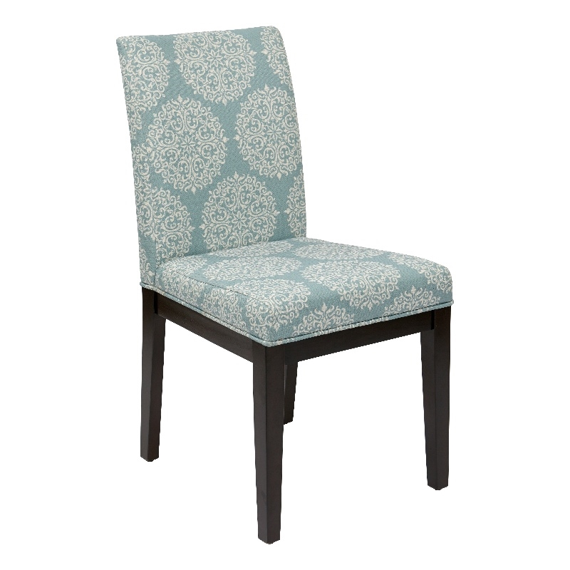 Scranton & Co Parsons Dining Chair in Sky Blue Easy-Care Fabric