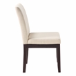 Scranton & Co Parsons Dining Chair in Linen White Easy-Care Fabric