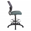 Scranton & Co Ergonomic AirGrid Drafting Chair with Padded Gray Mesh Seat